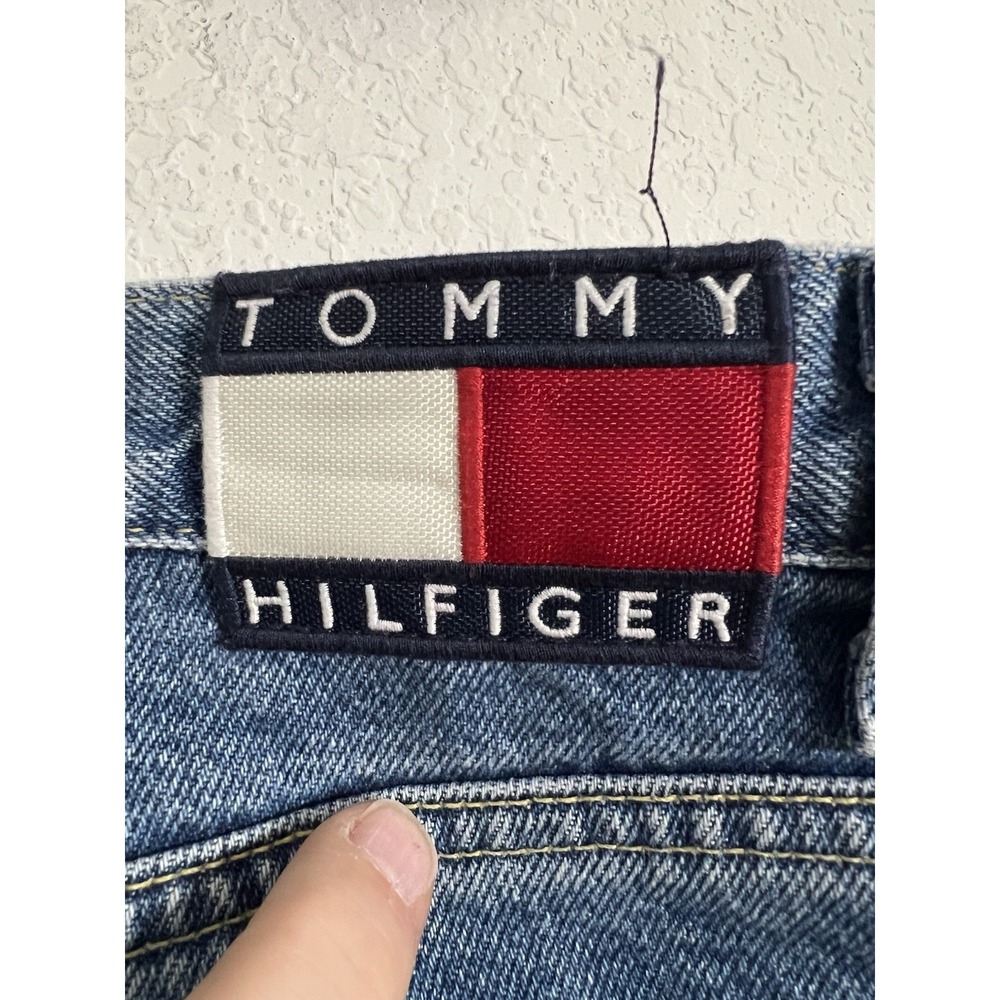 Vintage Tommy Hilfiger Jeans Womens 15/32 Blue High Waisted Light Wash